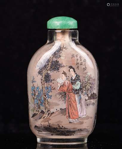 CHINESE INTERIOR PAINTED SNUFF BOTTLE