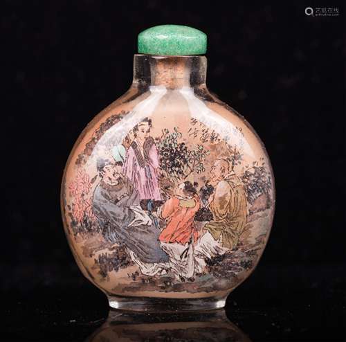 CHINESE INTERIOR PAINTED SNUFF BOTTLE