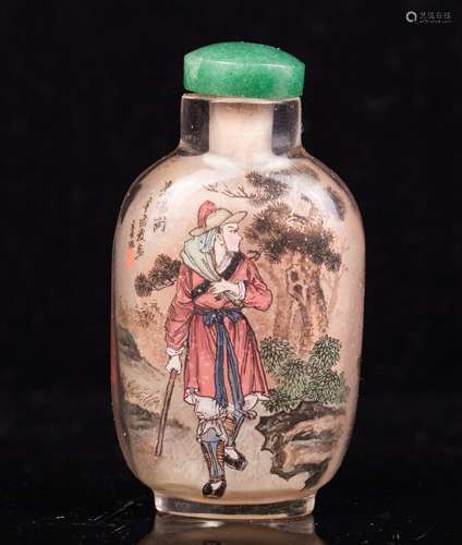 CHINESE INTERIOR PAINTED SNUFF BOTTLE