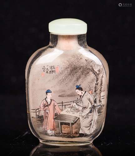 CHINESE INTERIOR PAINTED SNUFF BOTTLE