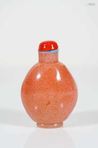 chinese peking glass snuff bottle