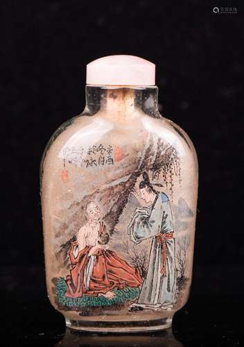 CHINESE INTERIOR PAINTED SNUFF BOTTLE