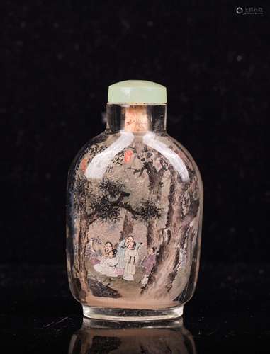 CHINESE INTERIOR PAINTED SNUFF BOTTLE