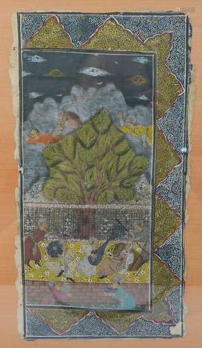 ANTIQUE INDIAN MUGHAL PAINTING 18/19TH CENTURY