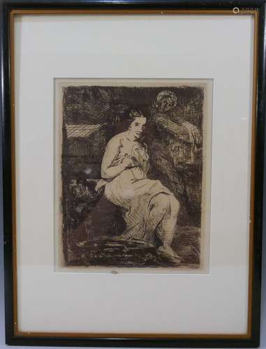 MANET, EDOUARD (LA TOILETTE, 1862) ORIGINAL ETCHING