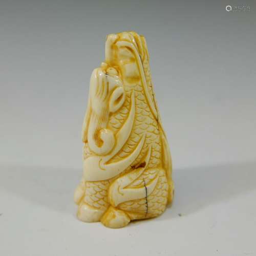 ANTIQUE JAPANESE CARVED NETSUKE - 19TH CENTURY