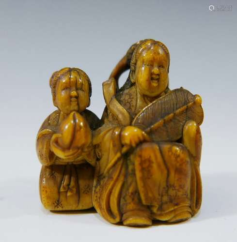 ANTIQUE JAPANESE CARVED NETSUKE - 19TH CENTURY