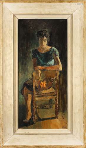 Aprian Dingle (1911—1974) 板面油画 