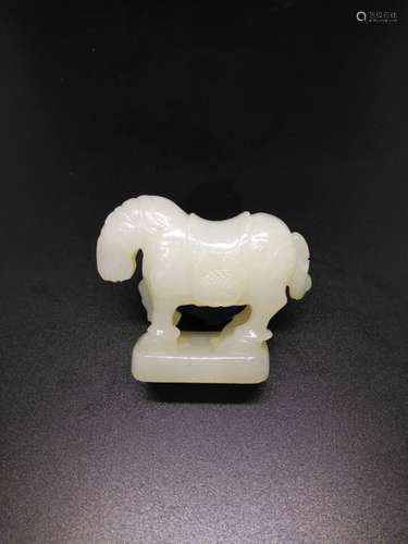 Chinese Jade Horse, 5 cm x 1.9 cm x 4.2 cm