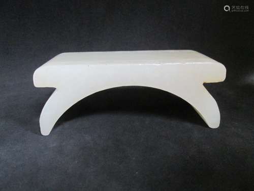 OLD Chinese White Jade Pen Rest,  7.9 cm x 3 cm x 3 cm