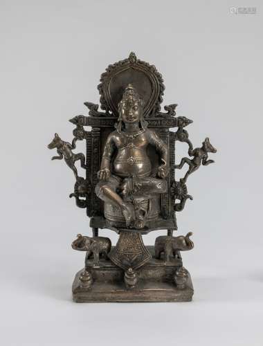 South Asia - A Alloy Figure Of Money God