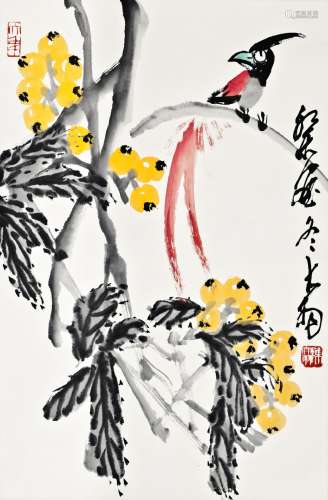 Chen Dayu (1912-2001) Bird And Flower