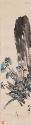 Qi Baishi (1864-1957) - Ink And Color On Paper, Hanging Scroll.SignedAnd Seals.