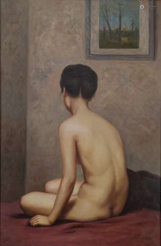 Lei Shang Yi(Mark) (B.1934) -Oil Painting On Canvas, Framed And Sign.