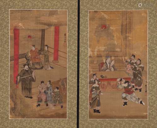 Attributed To Jiao Bing Zhen (Qing Kangxi) Two Painting