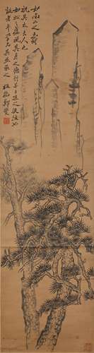 Zheng Banqiao(1693-1765)  Ink On Paper, HangingScroll. Signed And Seals.