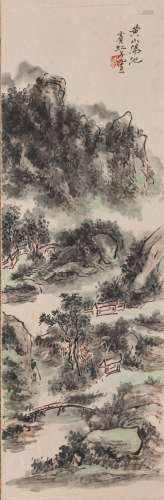 Huang Binhong (1865-1955) - Ink And Color On Paper, Mounted.