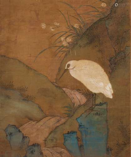 Wang Xiao (Qing)  - Ink And Color On Silk, Hanging Scroll.