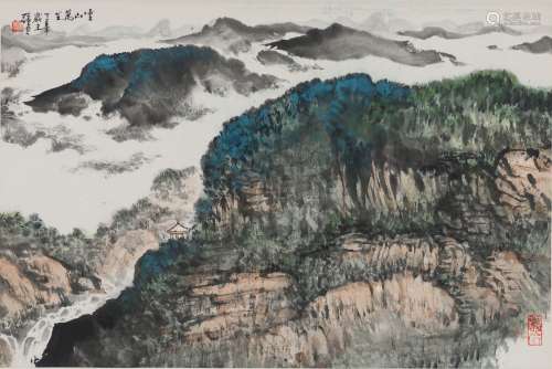 Zhang Erbin (B.1944)- Ink And Color On Paper, Mounted. Signed And Seal.