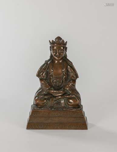 Qing- A Bronze Figure Of Buddha