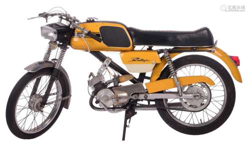 A 60s Peugeot-Rallye Motorcycle, H 92 - W 180 cm