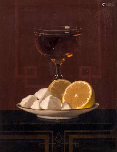 Dauriac H., a still life, attributed to his friend Antoine Clesse, oil on panel, 29 x 37 cm