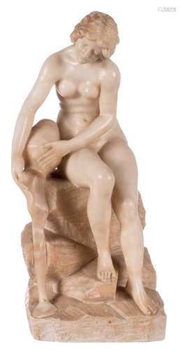 Unsigned, the source, Carrara marble, H 53 cm