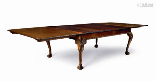 十九世纪 英国维多利亚时期可伸缩长餐桌