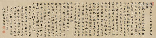 刘墉（古） 辛亥（1791）年作 行书 手卷 水墨纸本