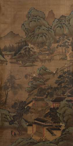 LIU SONGNIAN (ATTRIBUTED TO,1174-1224), RIVER AND PAVILION