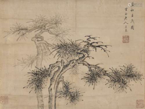 CAO ZHIBAI (ATTRIBUTED TO,1271-1355), PINE