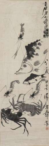 QI BAISHI (ATTRIBUTED TO, 1863-1957), SILKWORM