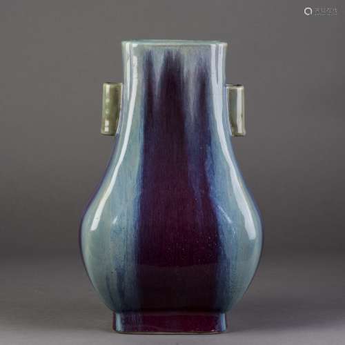 A FLAMBE PORCELAIN VASE, QING DYNASTY, DAOGUANG PERIOD