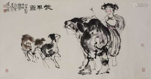 CHENG SHIFA (ATTRIBUTED TO, 1921-2007), SHEPHERD