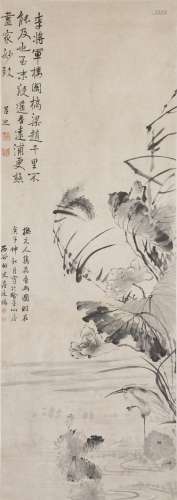 JIANG TINGXI (ATTRIBUTED TO, 1669-1732), LOTUS IN THE RAIN
