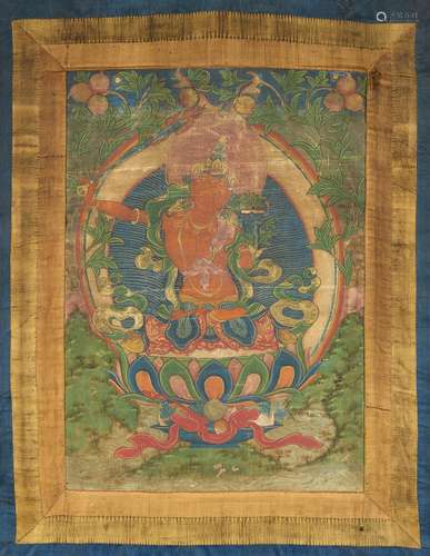 THANGKA OF MANJUSRI.