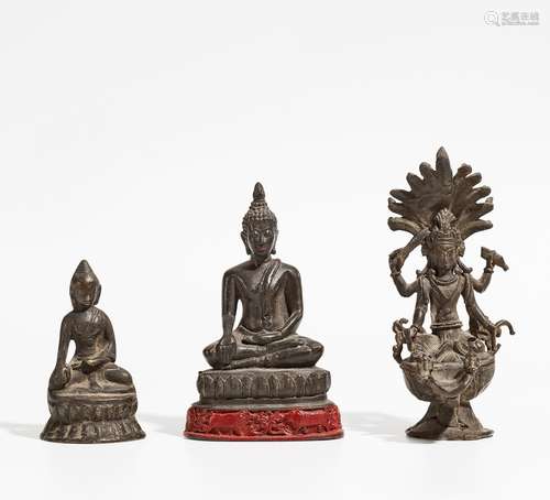 THREE BUDDHA AND BODHISATTVA.