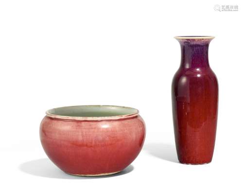 BOWL AND VASE.