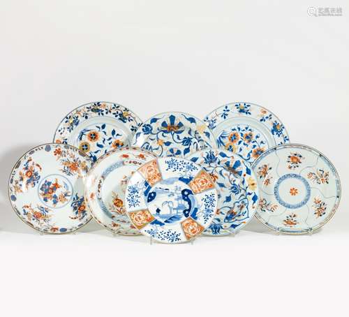 EIGHT EXPORT PORCELAIN PLATES.