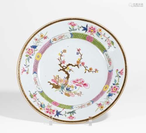 BIGGER PLATE WITH FLOWER BRANCH AND POPPY.