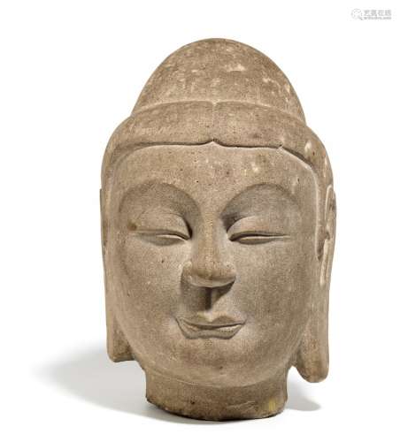 HEAD OF A BUDDHA.
