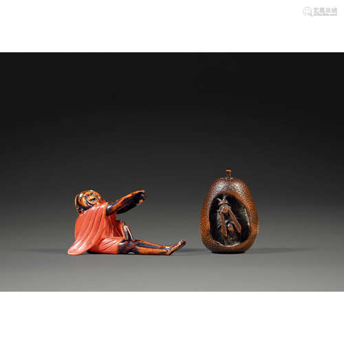 SUITE DE DEUX NETSUKE