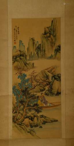 Chinese Ink/Color Painting on Silk