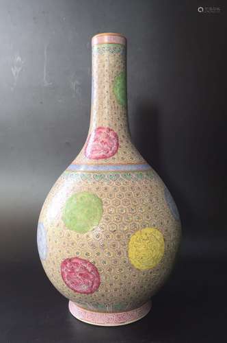 Chinese Famille Rose Porcelain Vase