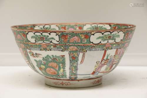 Chinese Rose Medallion Porcelain Bowl