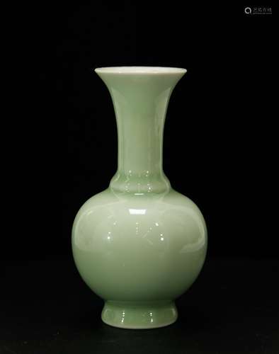 Chinese Celadon Glazed Guanyin Vase, 19th C.