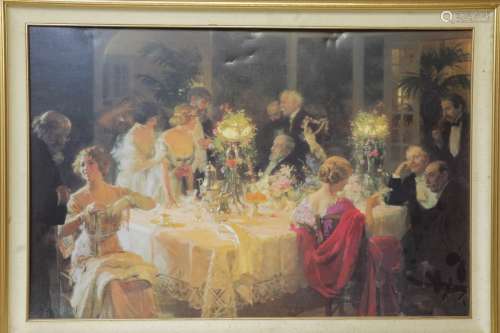 European Print of a Banquet