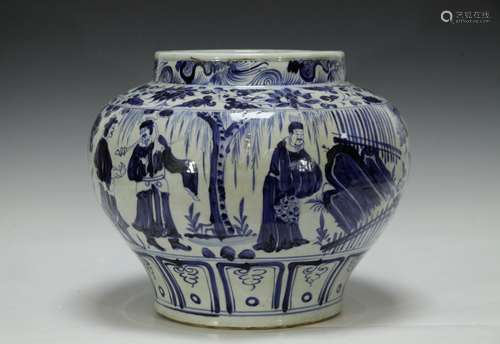 Chinese Blue/White Porcelain Jar