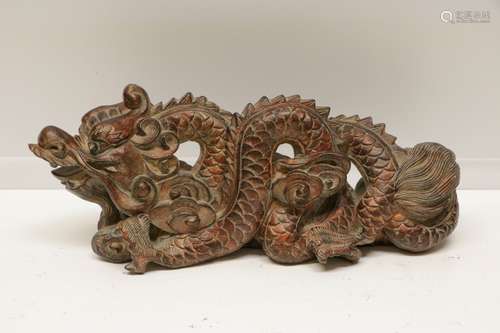 Chinese Carved Wood Dragon