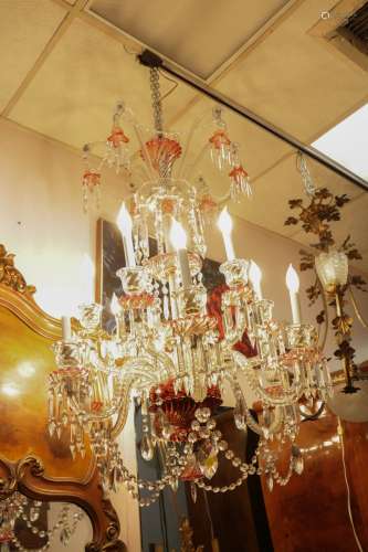 12 Lights French Baccarat Crystal Chandelier